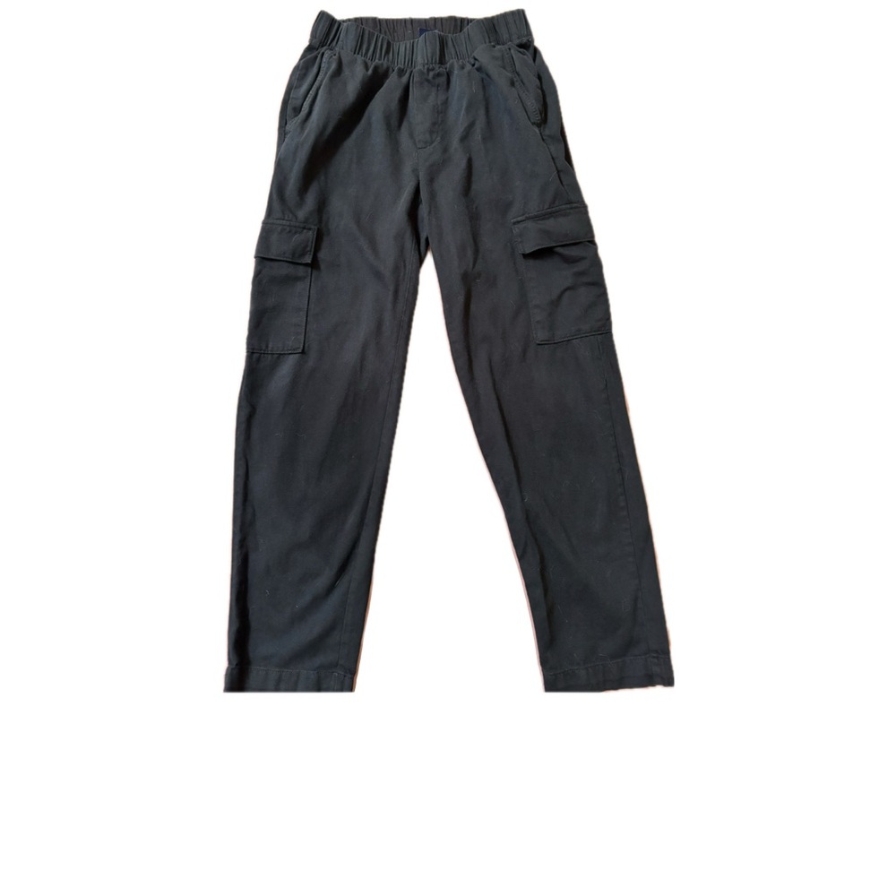 GAP Black Cargo Pants Elastic Waistband Relaxed Fit